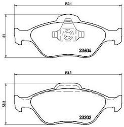 Brembo Plăcuță de frână Față