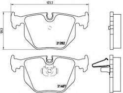 Brembo Set Plăcuțe De Frână Partea Din Spate Brembo Set Plăcuțe De Frână Partea Din Spate