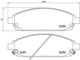 Brembo Brake Pad Front for Jeep Commander / Grand Cherokee