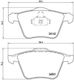 Brembo Brake Pad Front for Ford Galaxy / S-Max Jaguar MK II Volvo S60 / S80 / V60 / V70