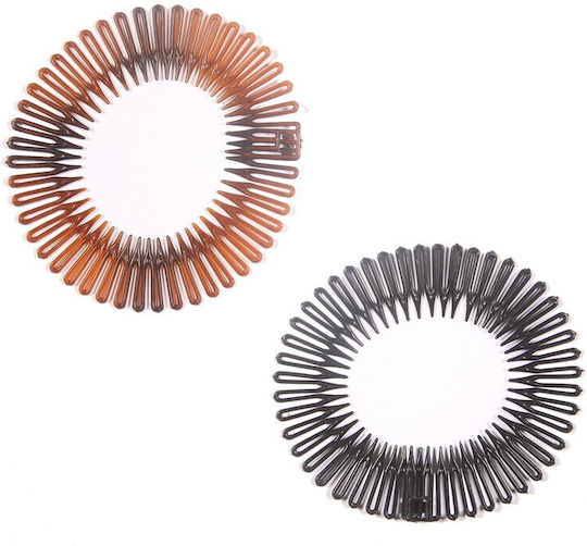 Ro-Ro Accessories Σπιράλ Λαστιχάκι Καφέ