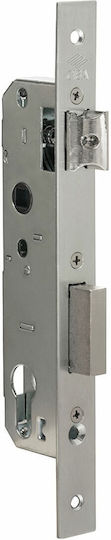 Cisa Recessed Lock with Center 20mm Silver