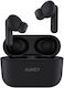 Aukey EP-M1S In-Ear Bluetooth-Freisprecheinrichtung Kopfhörer mit Schweißresistenz und Ladeetui Schwarz