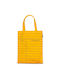 Out of Print Library Card Τσάντα για Ψώνια σε Κίτρινο χρώμα
