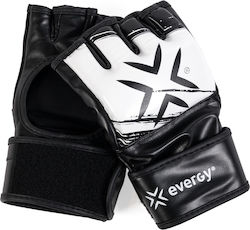Evergy Fitness MMA Handschuhe aus Kunstleder Schwarz