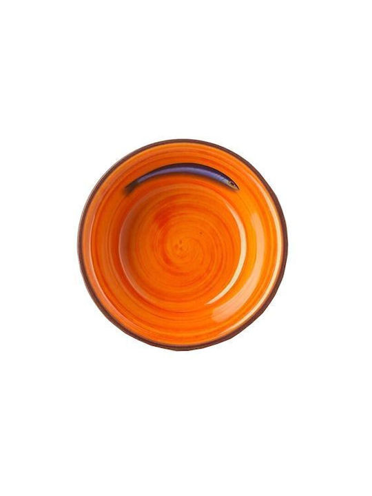 Mario Luca Giusti Serving Bowl Round Orange