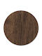 Zita Plus Στρογγυλή Επιφάνεια Τραπεζιού Werzalit Rustic Wenge 70x70x4cm 13.0078