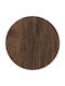 Zita Plus Στρογγυλή Επιφάνεια Τραπεζιού Werzalit Rustic Wenge 70x70x4cm 13.0078