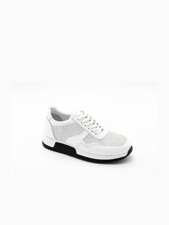 Savas Ανδρικά Ανατομικά Sneakers Λευκά