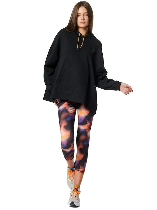 Body Action Damen Sweatshirt Kapuzen BLACK
