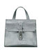 Leather Women's Bag Handbag Gray