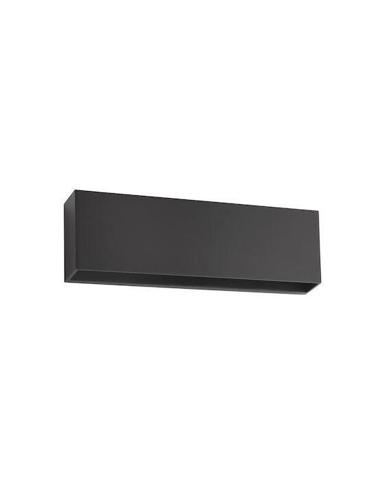 Fos me Επιτοίχια Εξωτερική Πλαφονιέρα LED IP65 6W με Θερμό Λευκό Φως 24x4.1x8εκ.