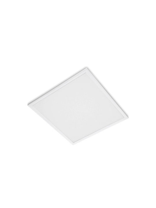 Power Led Τετράγωνο LED Panel 48W με Θερμό Λευκό Φως 3000K