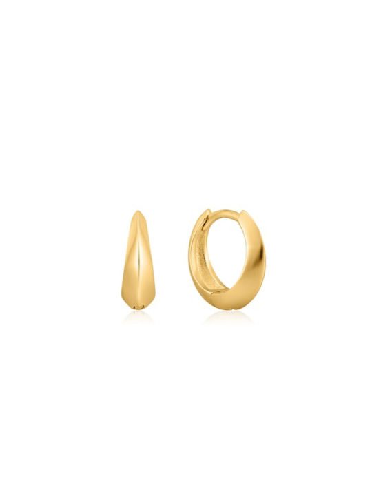 Ania Haie Single Spike Huggie Single Earring Hoop made of Silver Gold Plated