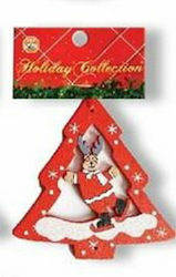 11 Cm Holz Weihnachtsbaumschmuck Rot