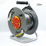 Extension Reel Cord 50m Black