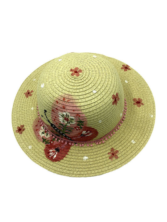 LiebeQueen Kids' Hat Straw Beige