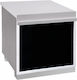 Bambas Frost Corian Frost Cashier Counter Desk 100x90x85cm Black