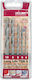 Alpen Drills Set of 5 Diamond Drills Carbide with Cylindrical Shank for Metal