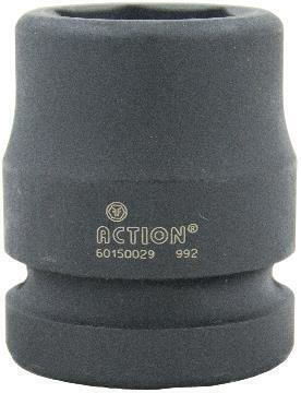 Action Socket Pneumatic Hex with Square Drive 1" Diameter 1"