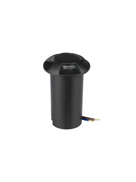 V-TAC V-TAC Outdoor Floor Lamp Spot LED 1W with Warm White Light IP67 Black