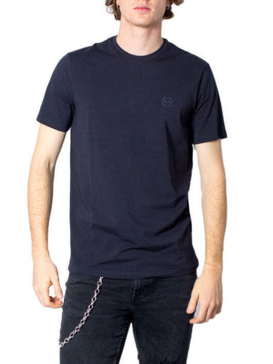 Armani Exchange Herren T-Shirt Kurzarm Blau