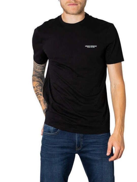 Armani Exchange Herren T-Shirt Kurzarm Schwarz