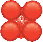 Composition with Balloons Foil Red