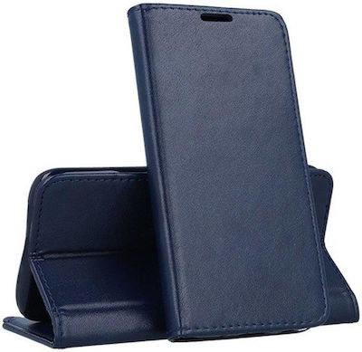 Wallet Δερμάτινο Navy Μπλε (Moto G31)