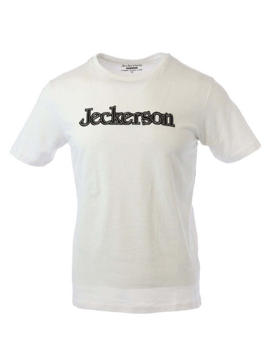 Jeckerson Herren T-Shirt Kurzarm Weiß