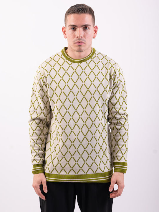 Over-D Men's Long Sleeve Sweater Green