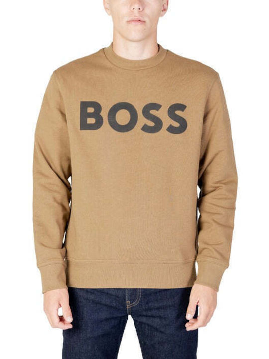 Hugo Boss Мъжки Суитшърт Кафяв