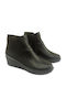 Pyramis Leather Women's Ankle Boots Black