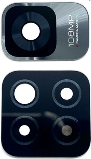Camera Lens Glass Black for Xiaomi Redmi Note 11 Pro Plus.