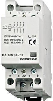 Schrack Ρεле за фаза Захранване 25Спецификация Двуполюсно с Напрежение 24V
