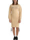 Midi Damenkleid Beige