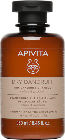 Apivita Dry Dandruff Celery & Propolis Σαμπουάν Kατά της Πιτυρίδας & της Ξηροδερμίας 250ml
