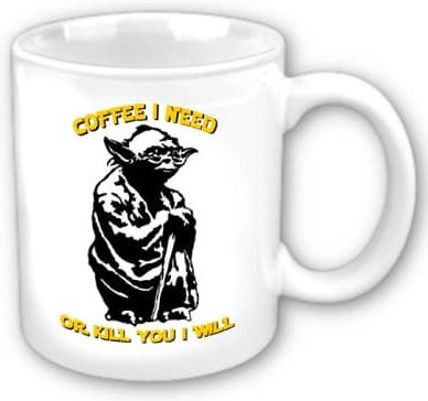 Yoda Κούπα Κεραμική Λευκή