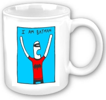 I Am Batman Mug Ceramic White
