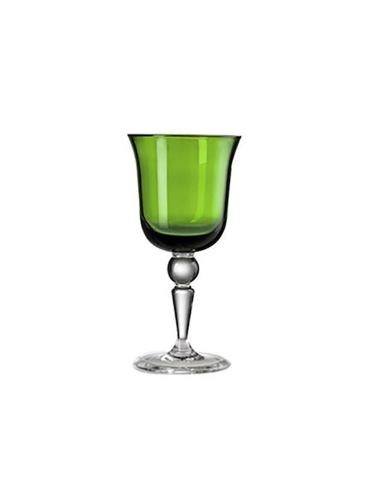 Mario Luca Giusti Alto Glass Liqueur/Ouzo made of Glass in Green Color Goblet
