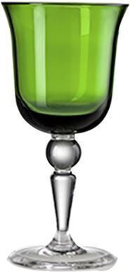 Mario Luca Giusti St Moritz Glass Liqueur/Ouzo Glass in Green Colour Goblet