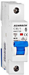 Schrack Automatic Circuit Breaker 20A Single Pole AC