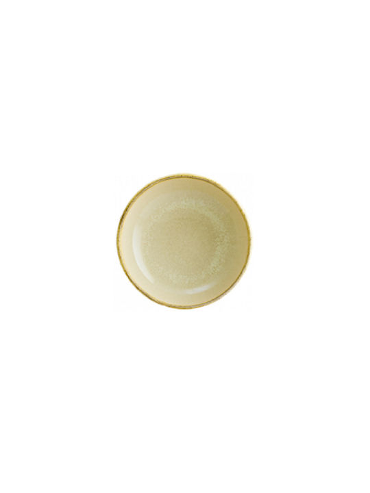Bonna Serving Bowl Round made of Porcelain Beige with Diameter 14cm