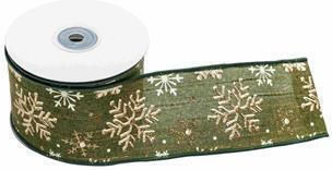 Arpimex Srl Weihnachtliche Farbband Stoff Gold 1000x6.5cm 1Stück