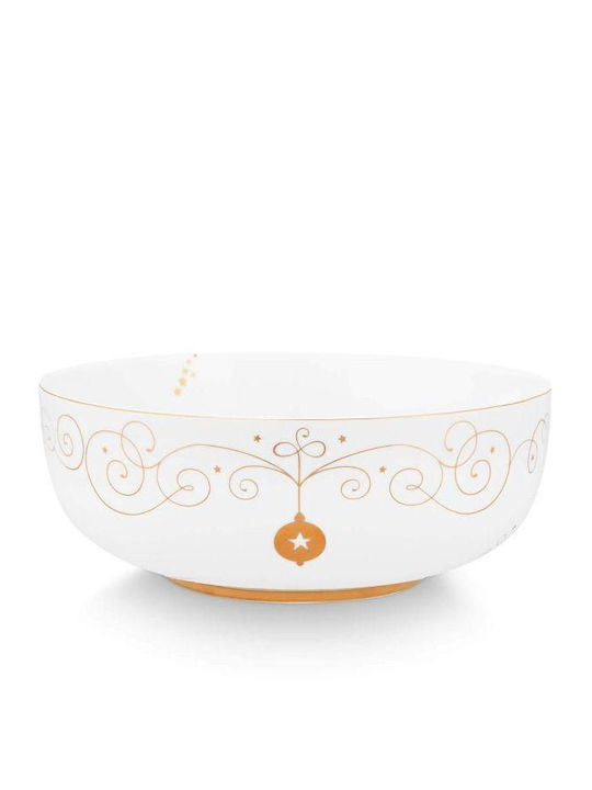 PiP Studio Royal Winter Σαλατιέρα Λευκή 23x23cm