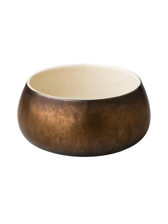 Ready Ceramic Salad Bowl Gold 15x7cm