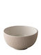 Raw Ceramic Salad Bowl Beige 8x8x8cm