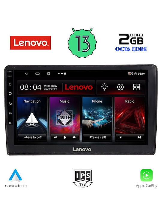 Lenovo Ηχοσύστημα Αυτοκινήτου για Audi A4 2008-2015 (Bluetooth/USB/WiFi/GPS/Apple-Carplay/Android-Auto) με Οθόνη Αφής 10"
