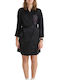 Pepita Winter Damen Robe Schwarz