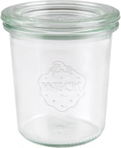 Weck Set of 12 General Use Transparent Glass Jars with Lid 140ml 12 Pieces